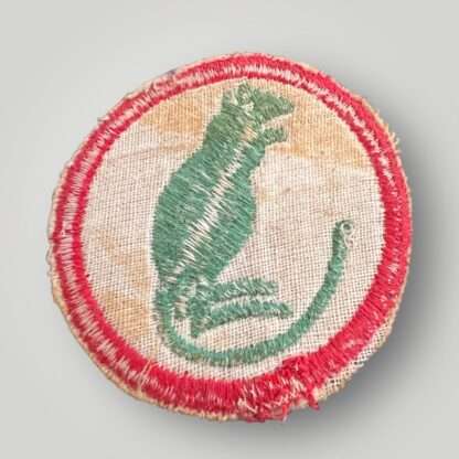 Reverse image of a British WW2 7th Armoured Brigade formation badge, machine embroiderd.