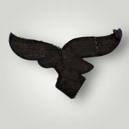 Reverse image of a German WW2 Luftwaffe EM/NCOs embroidered breast eagle.