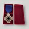 An original German WW2 National Faithful Service Medal 25 Years with presentation box.