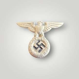 An original early SA/SS cap eagle first pattern often worn on Kepi's style cap, constructed in tombac with silver finish