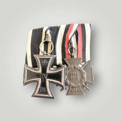 An original Imperial Imperial German Iron Cross 2nd Class & Hindenburg court mounted.