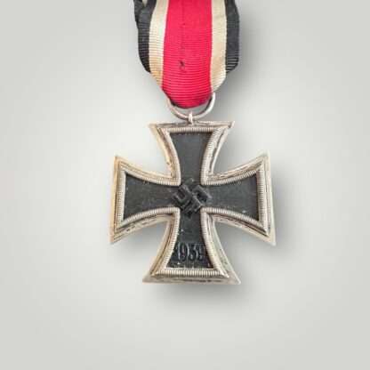 An original Iron Cross 2nd Class Medal unmarked, constructed with silver frame and magnetic iron core.