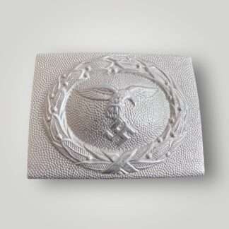 An early Luftwaffe belt buckle Luftwaffe with a Drop Tail Eagle 1936, two piece construction in alluminium.
