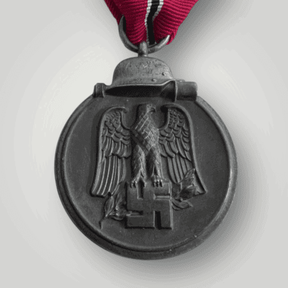 An genuine German WW2 Eastern Front Medal unknown maker, constructed in zinc.