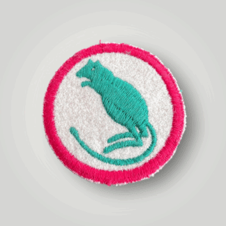 An orginal British WW2 7th Armoured Brigade formation badge, machine embroiderd.