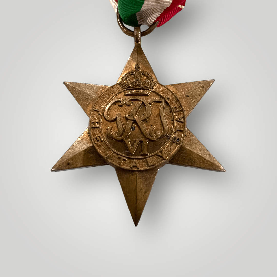 An original British WW2 Italy Star campaign medal, constructed in brass die-struck.
