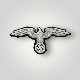 A rare German WW2 NSDAP Diplomat Government Officials bullion visor cap eagle, hand embroidered in silver bullion.