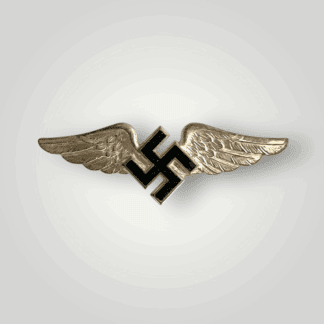 A rare German WW2 Aviation Company badges for associate members, contructed in zinc.