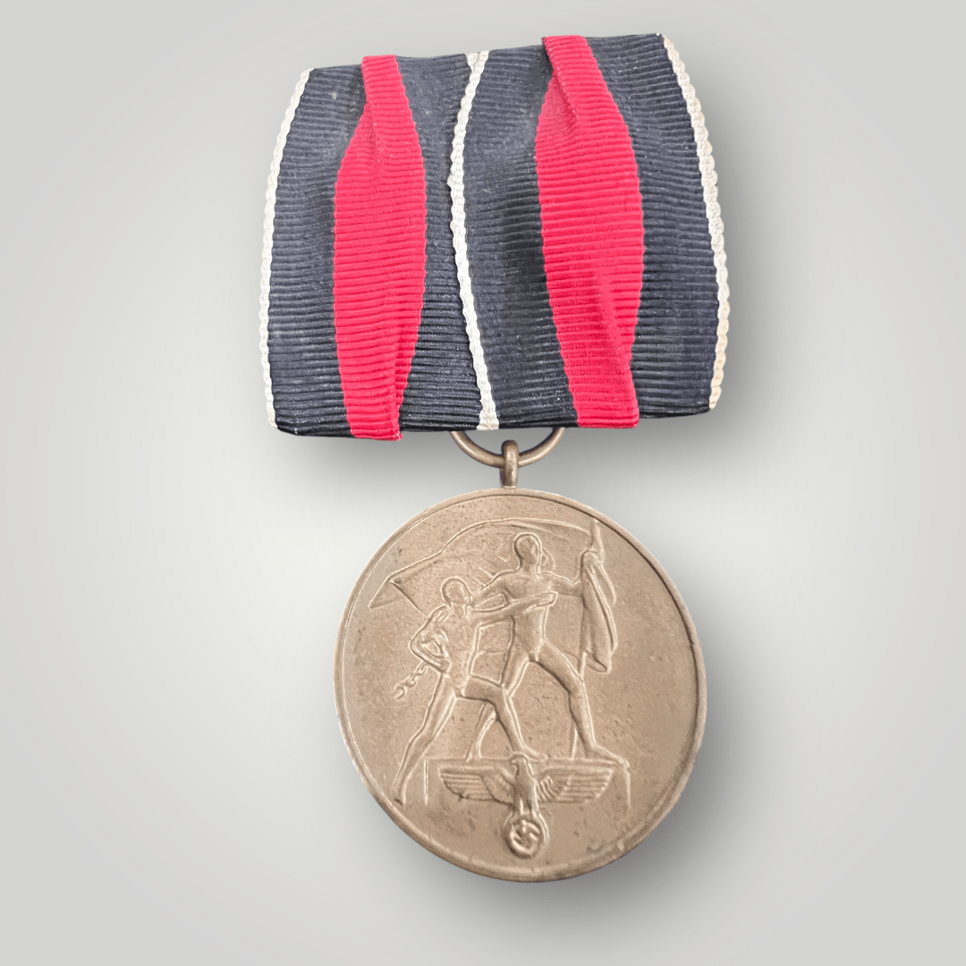 Original Sudetenland medal court mounted complete with presentation box.