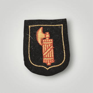 An orginal Waffen SS Italian Volunteer Sleeve Badge worn by members of 29th Waffen Grenadier-Division also known as the Legione SS Italiana.