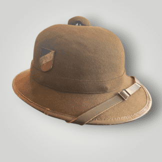 A frontal photo of a Heer Afrikakorp Pith Helmet 2nd Pattern.