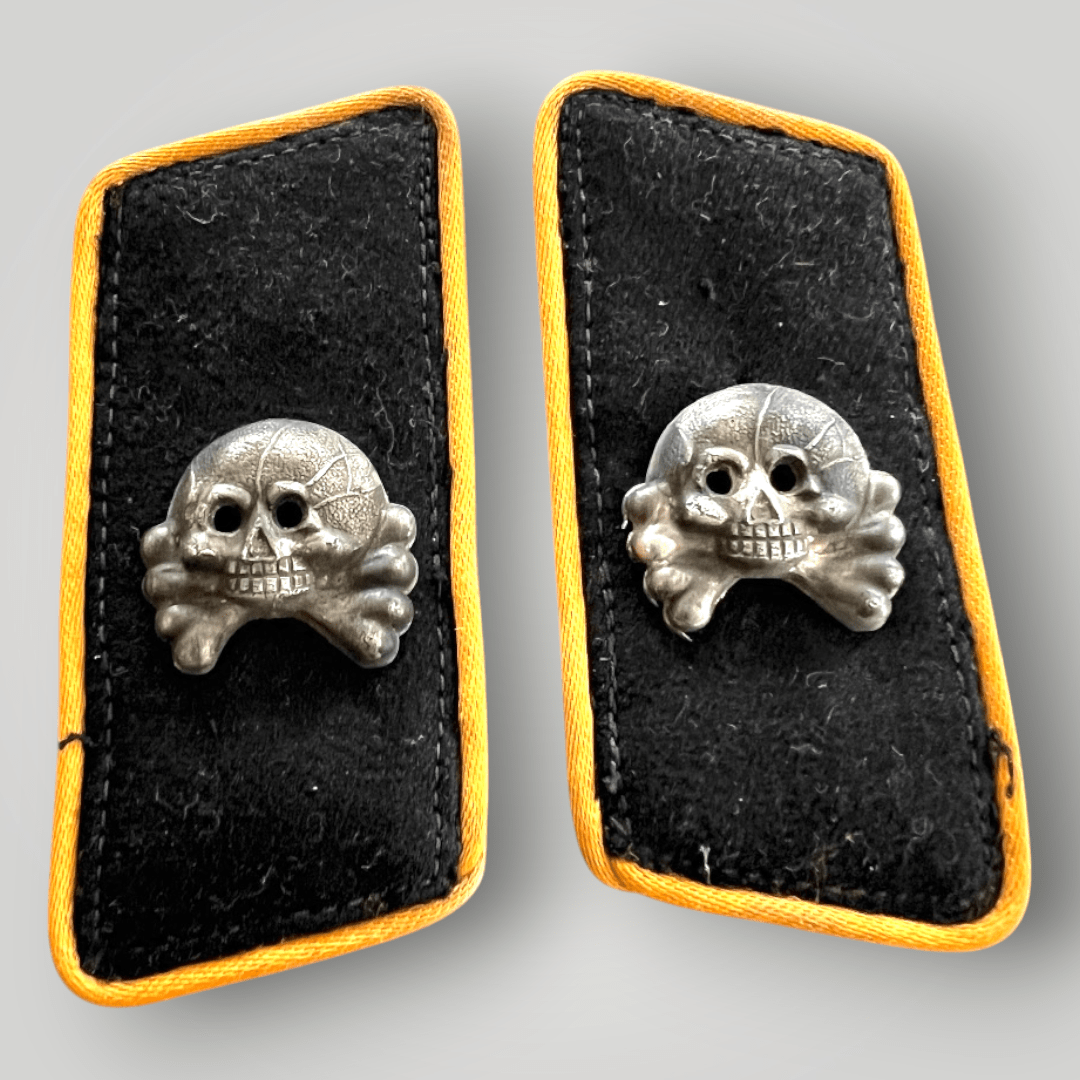 A rare Heer Panzer Reconnaissance, Battalion 8 insignia group. The group includes a set of shoulder boards and collar boards.