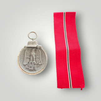 An original German WW2 Eastern Front Medal by Ernst Muller, constructed in zinc.